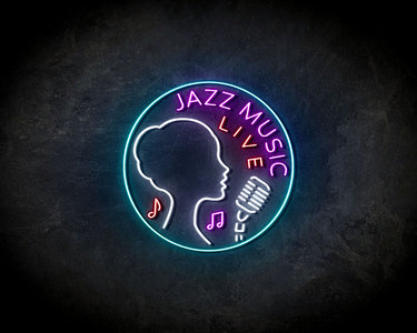 Jazz Music Live neon sign - LED neonsign
