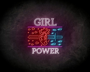 Girl power neon sign - LED neonsign