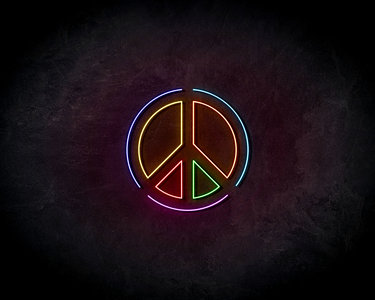 Peace neon sign - LED neon sign
