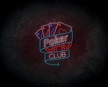 Poker club neon sign - LED neonsign