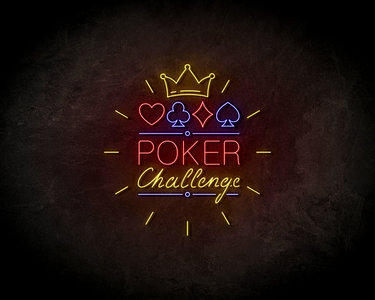 Poker challenge neon sign - LED neonsign