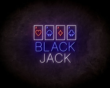Blackjack neon sign - LED neonsign