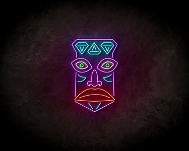 Tribe face neon sign - LED neonsign