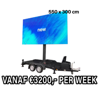 Mobiel LED scherm 7m2 - Verhuur 1 dag