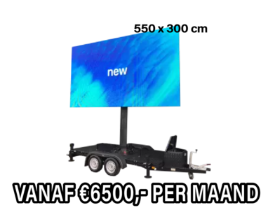 Mobiel LED scherm 7m2 - Verhuur 1 dag