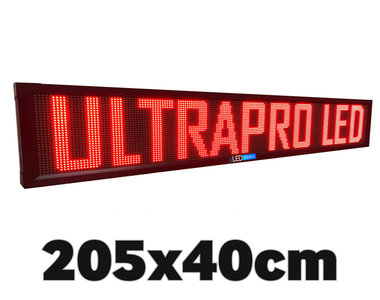 SALE! Rode professionele LED lichtkrant 40*205cm