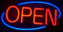 LED open sign 'Neon' round XL_